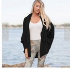 Damen Großer Strickcardigan mit lässigem Schnitt und voluminösen Ärmeln R&B