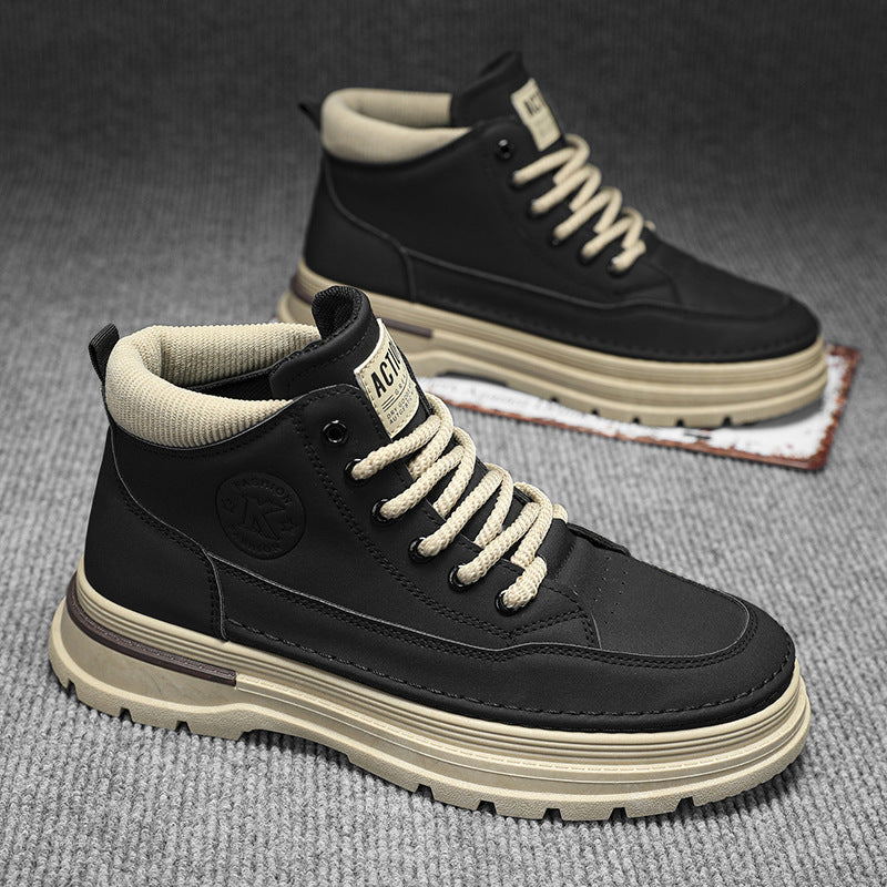 Damen modische High-Top Stiefel mit gepolstertem Innenfutter und rutschfester Sohle