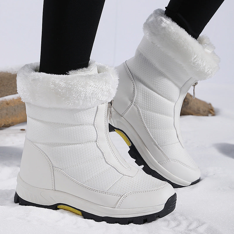 Damen isolierte Winterstiefel mit rutschfester Sohle und kuscheligem Innenfutter R&B