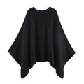 Damen eleganter PONCHO aus hochwertigem Material mit asymmetrischem Schnitt R&B