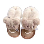 Damen Flauschige Hausschuhe mit niedlichem Tierdesign R&B