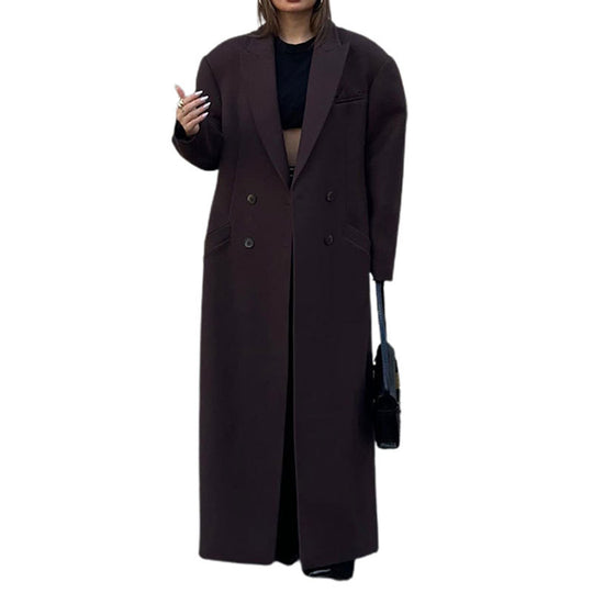Damen Oversized Doppelreiher Blazer R&B