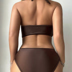 Damen Einteiler Badeanzug mit modischem Schnitt und raffinierten Cut-Outs R&B