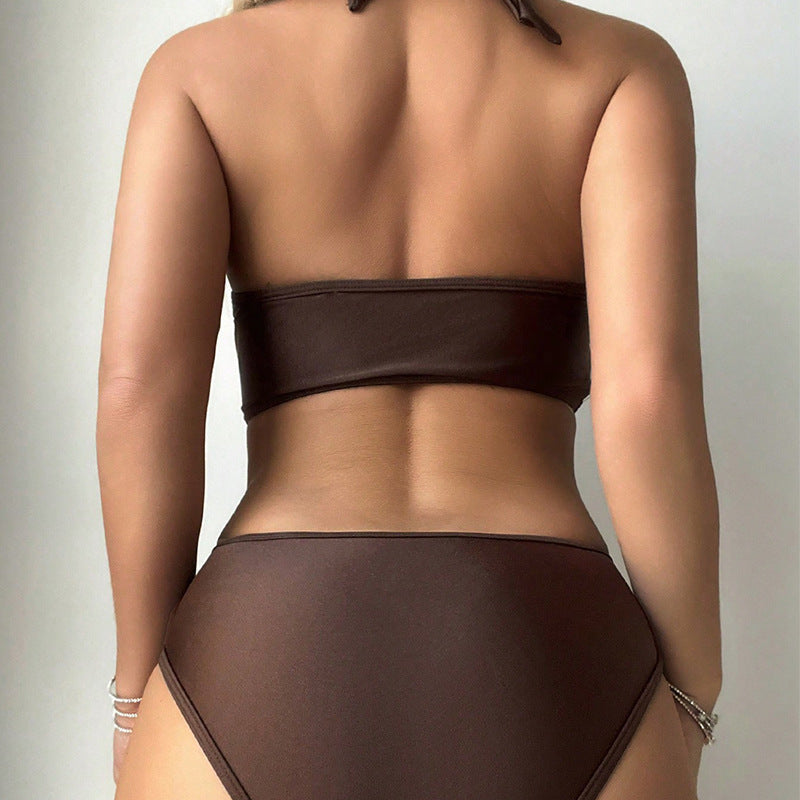 Damen Einteiler Badeanzug mit modischem Schnitt und raffinierten Cut-Outs R&B