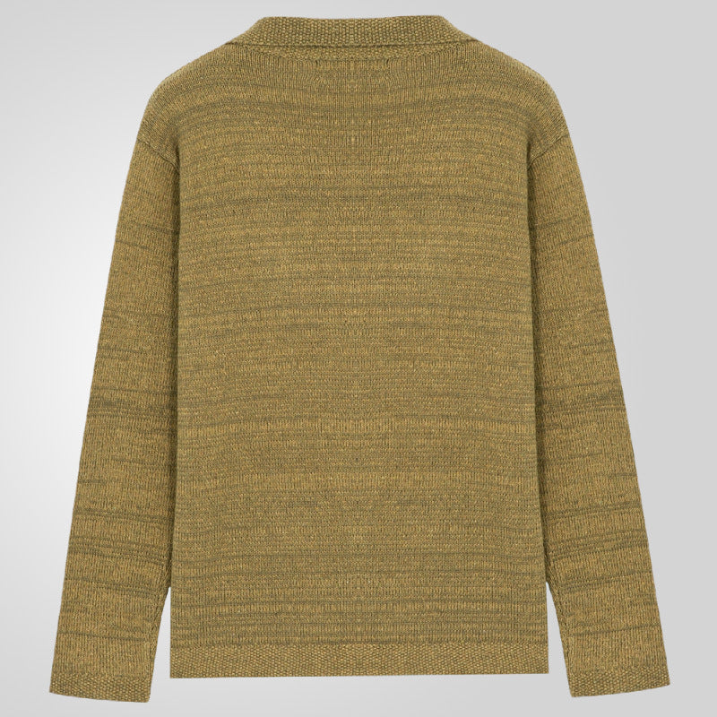 Herren Strickjacke mit Zopfmuster und praktischen Taschen R&B