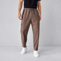 Herren lässige Freizeithose mit elastischem Bund und seitlichen Taschen