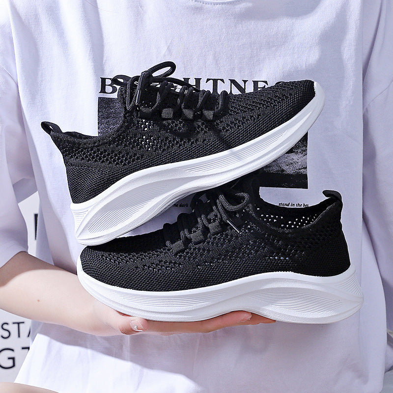 Damen Sportliche Freizeitsneaker mit atmungsaktiven Mesh-Einsätzen und dämpfender Sohle R&B