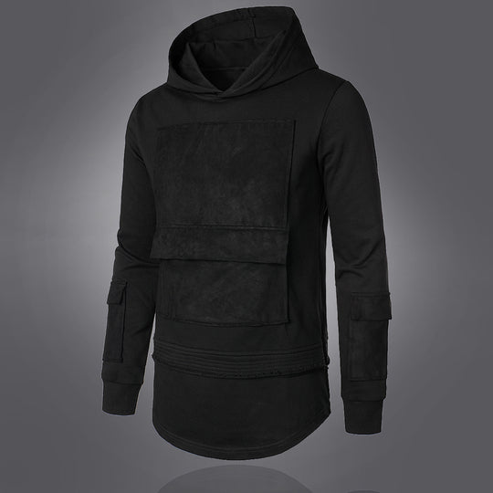 Herren modischer Hoodie mit integrierten Taschen und einzigartigem Design R&B