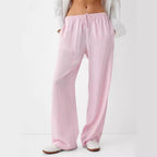 Damen Luftige Palazzo-Hose mit gemustertem Design R&B
