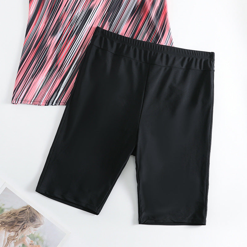 Damen Sportliches Tankini-Set mit atmungsaktivem Oberteil und bequemen Shorts R&B