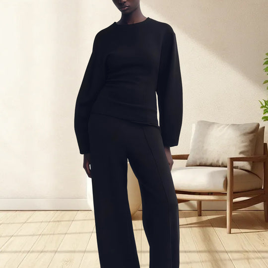 Damen Modisches Oversized-Set mit Ballonärmeln und eleganten Schnitt R&B