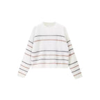 Damen Lässiger Strickpullover mit modischem Streifenmuster R&B