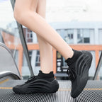 Damen Sportliche High-Performance Sneakers mit elastischem Strickoberteil und rutschfester Sohle R&B