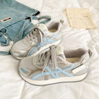Damen Atmungsaktive Freizeitsneaker mit flexiblem Sohlenprofil und rutschfester Gummisohle