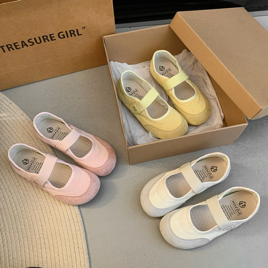 Damen Komfortable Ballerina-Schuhe mit herausnehmbarer Sohle R&B