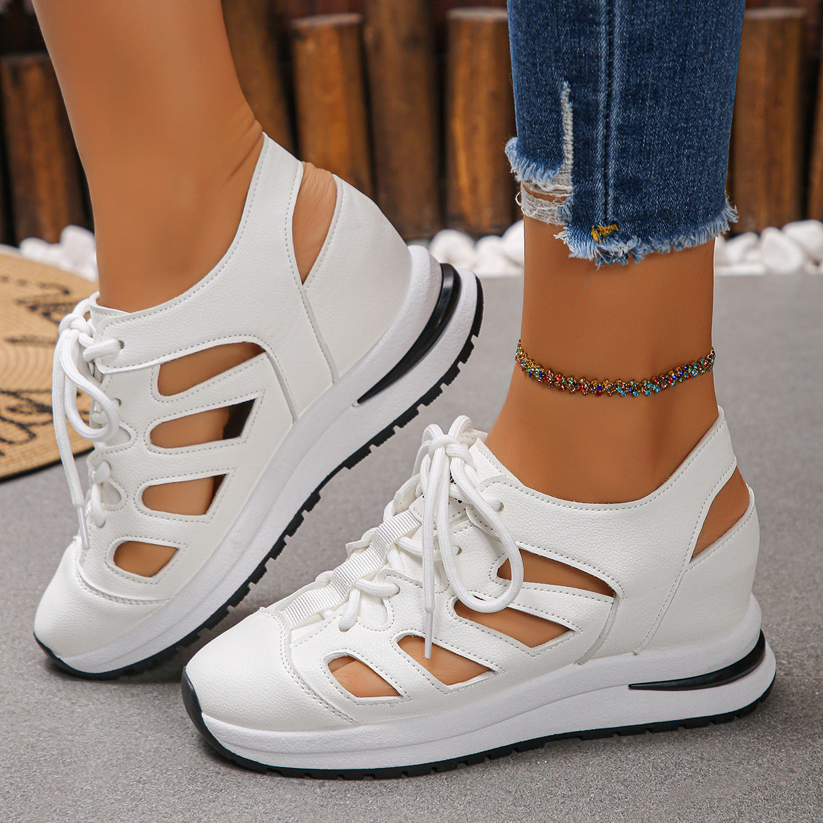 Damen Sportliche Sneakers mit luftigem Schnitt und bequemer Dämpfung R&B