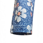 Damen Maxikleid mit tiefem V-Ausschnitt und floralen Motiven R&B