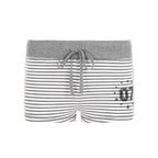 Damen Freizeit Shorts mit raffiniertem Streifenmuster und elastischem Bund R&B