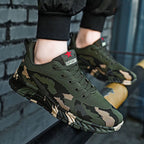 Damen Sportliche Laufschuhe mit Camouflage-Muster und flexibler Sohle