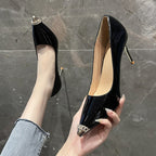 Damen Elegante und schicke High Heels mit glitzerndem Zehen-Detail R&B