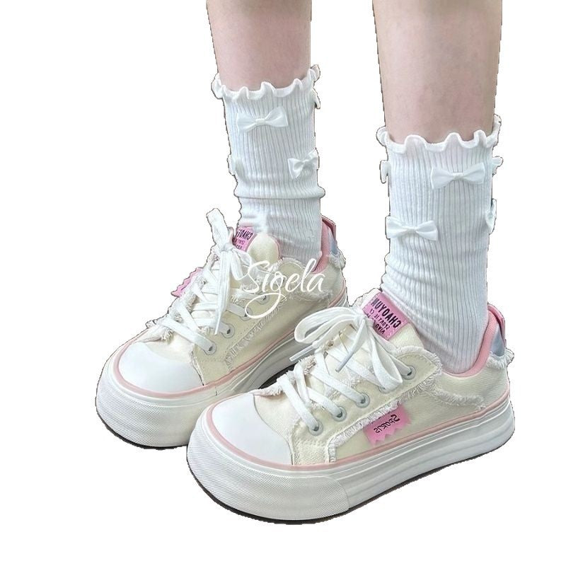 Damen Skate-Sneaker mit modischem Knöcheln und komfortabler Sohle