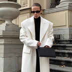 Damen oversized Wollmantel R&B
