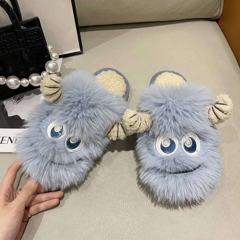 Damen Flauschige Hausschuhe mit tierischem Design R&B