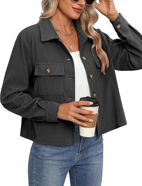 Damen lässige Overshirt-Jacke R&B