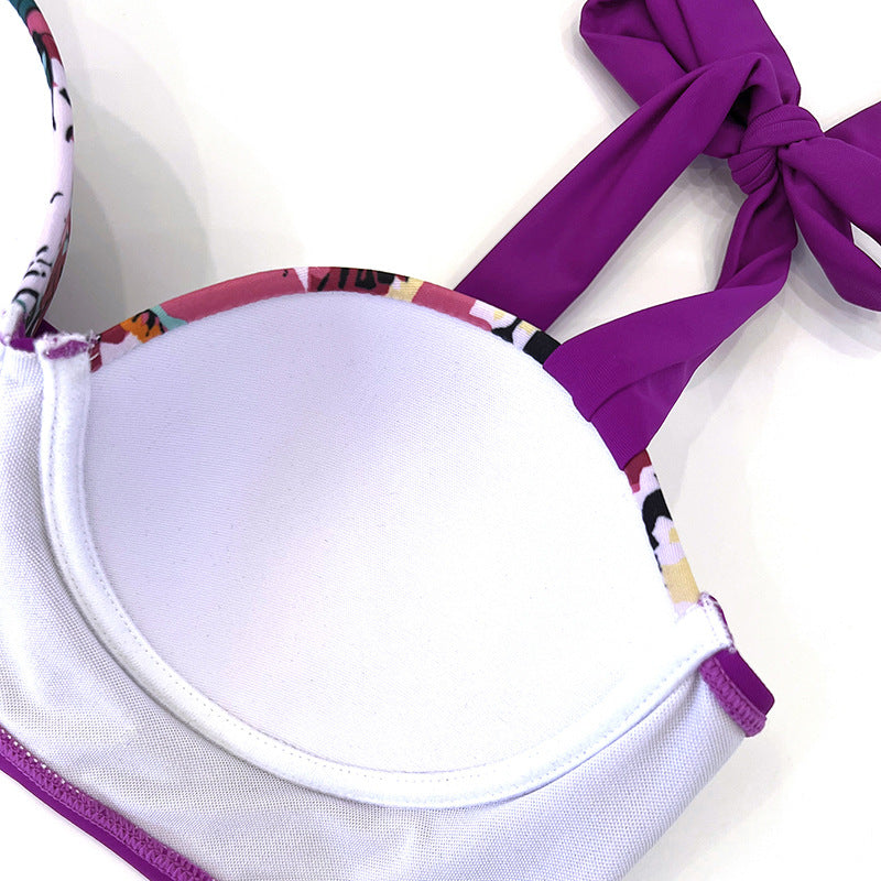 Damen Hochtaillierter Bikini mit elegantem Bustier und raffinierten Schnitt R&B