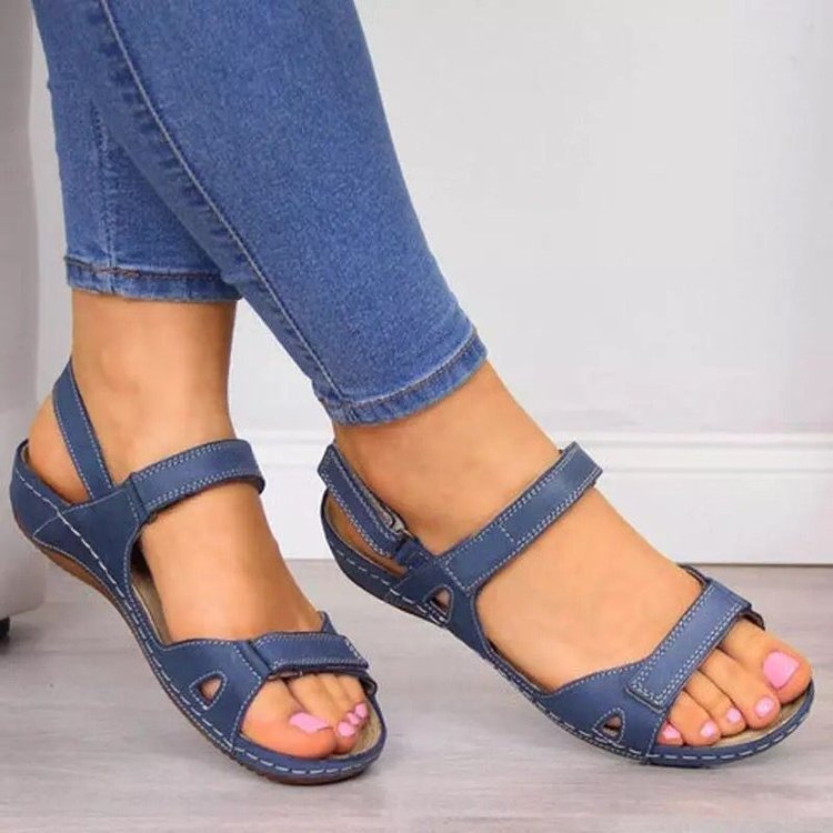 Damen Komfortable und stilvolle Sandalen mit verstellbaren Riemen R&B