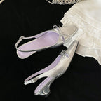 Damen Slingback Pumps mit funkelndem Design R&B