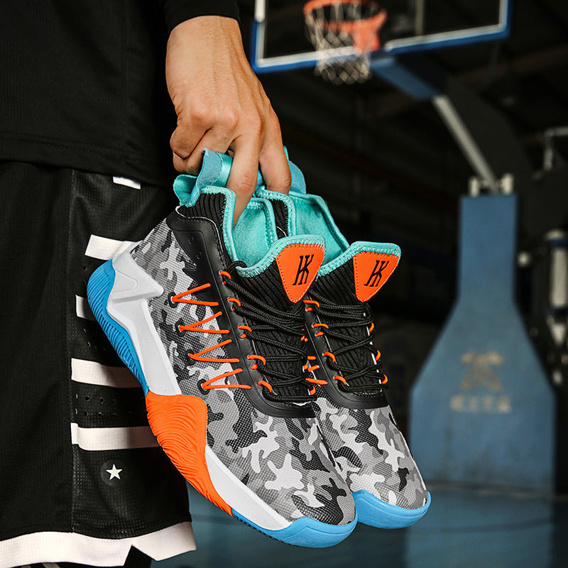 Damen Sportliche Basketball-Sneaker mit atmungsaktiver Mesh-Oberfläche und dämpfendem Fußbett R&B