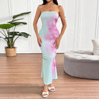 Damen Maxikleid mit floralem Design EB