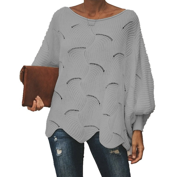 Damen Elegantes Strickoberteil mit lockerer Passform und luftigen Maschen R&B