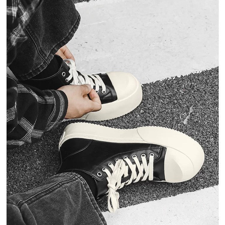 Damen Hochschaft Sneakers mit stylischem Plateau und robustem Obermaterial