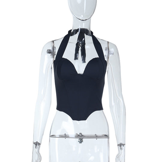 Damen Einteiler mit verstellbarem Halfter und figurformendem Schnitt R&B