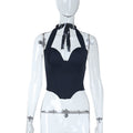 Damen Einteiler mit verstellbarem Halfter und figurformendem Schnitt R&B