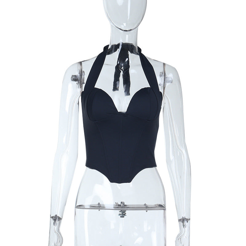 Damen Einteiler mit verstellbarem Halfter und figurformendem Schnitt R&B