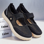 Damen Bequeme und atmungsaktive Freizeitschuhe mit elastischem Riemen R&B