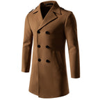 Herren klassischer Trenchcoat mit doppelter Knopfreihe und stylischen Details