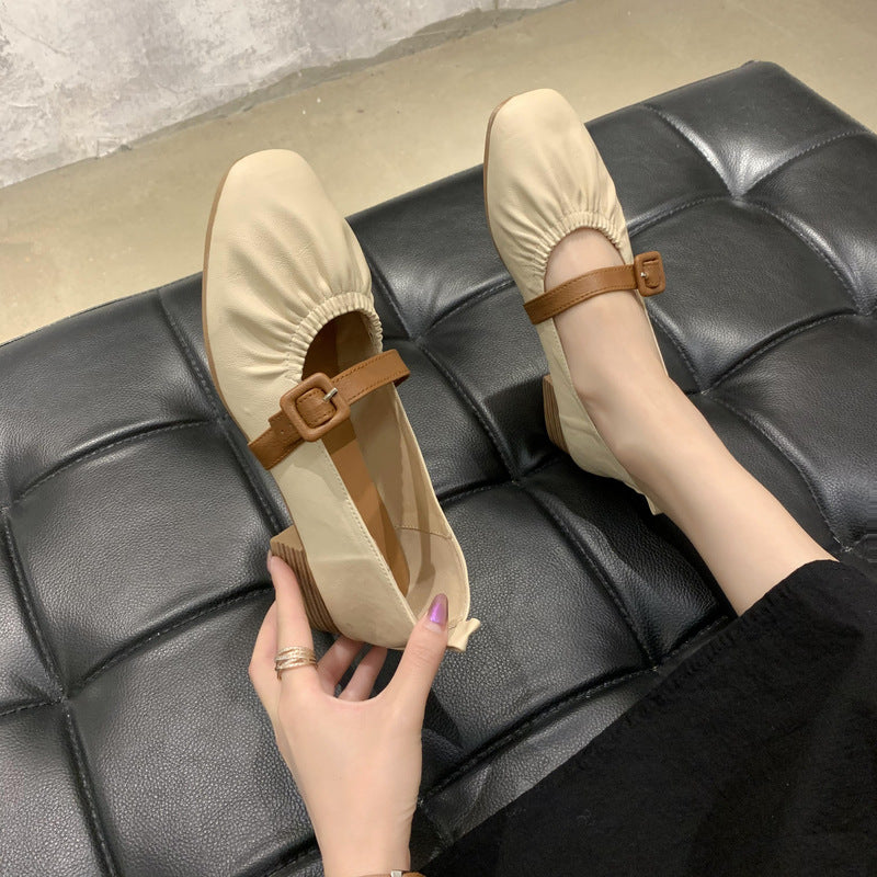 Damen Ballerinas mit modischem Riemchen-Design und bequemem Fußbett R&B