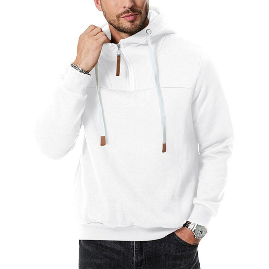 Herren Sportlicher Hoodie mit innovativem Reißverschlussdesign R&B