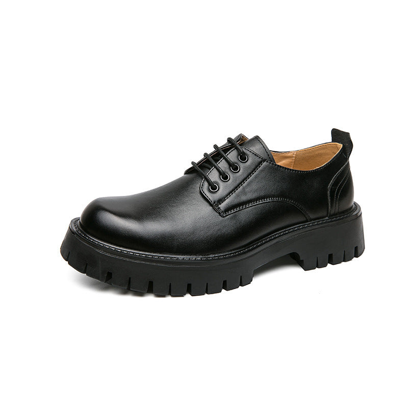 Damen modische Schnürschuhe mit robuster Plattformsohle und hochwertigem Leder R&B