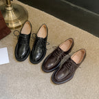Damen Schnürschuhe mit elegantem Blockabsatz und modischem Finish
