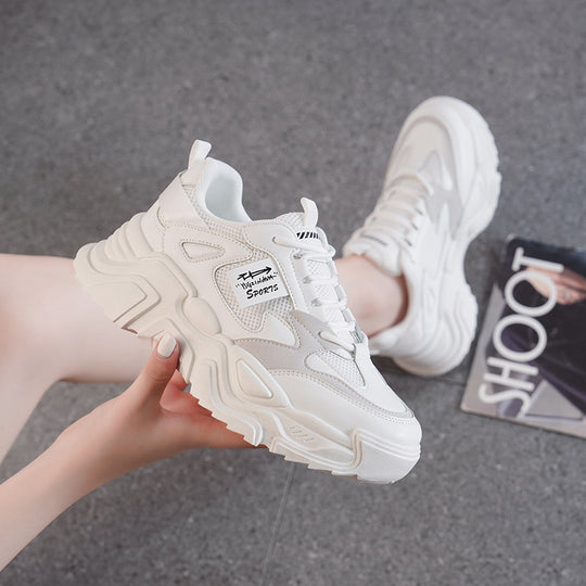 Damen Sportliche Chunky Sneakers mit dämpfendem Komfort und atmungsaktiver Obermaterialstruktur R&B