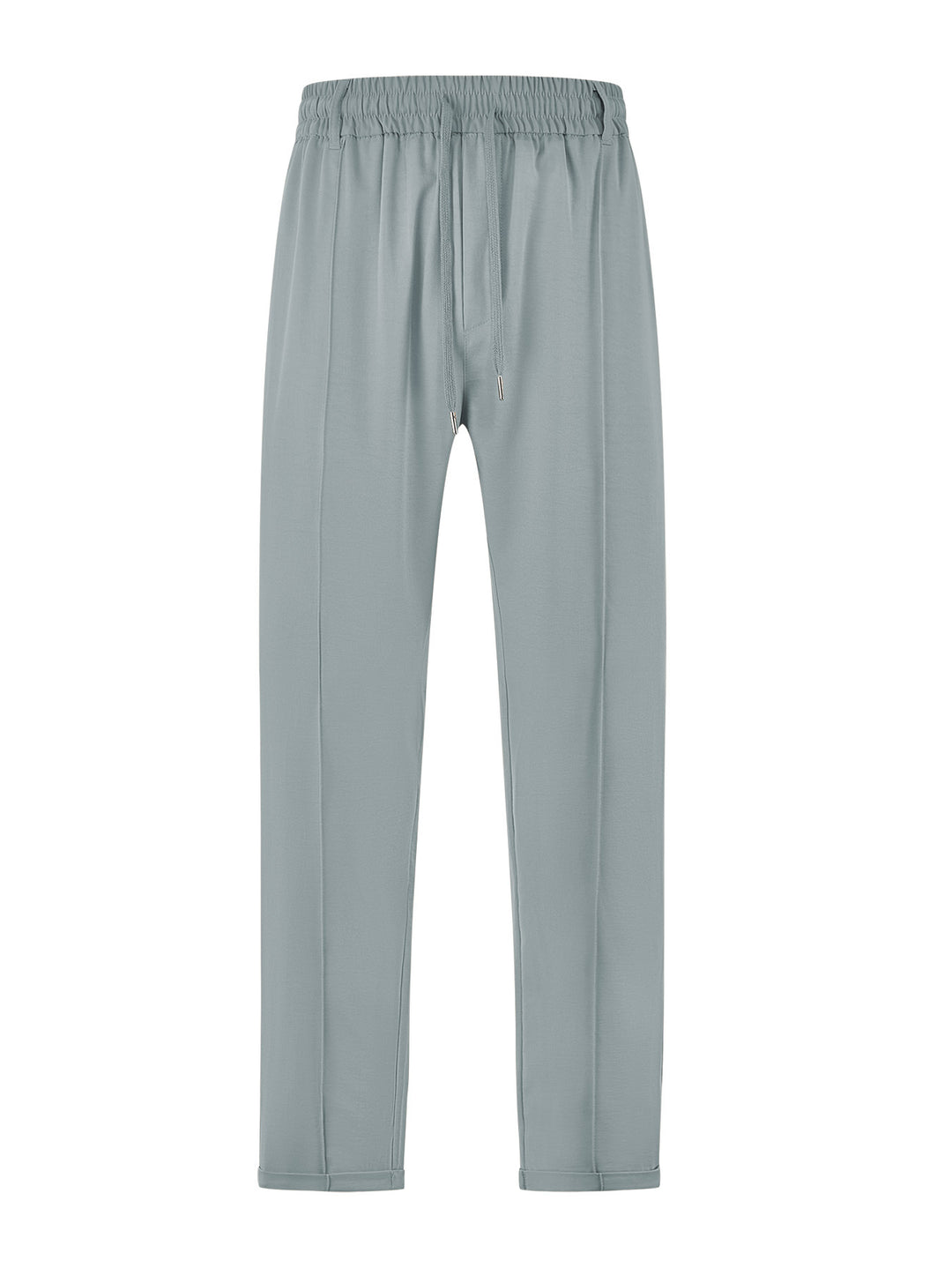 Damen nan elegante Jersey-Hose mit Bügelfalte Tunnelzugbund und schmaler Beinführung R&B