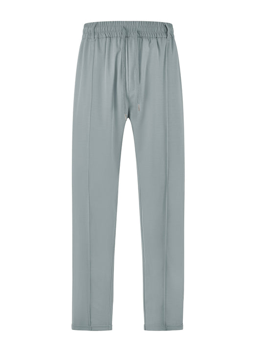 Damen nan elegante Jersey-Hose mit Bügelfalte Tunnelzugbund und schmaler Beinführung R&B