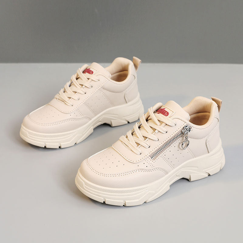 Damen Sportliche Sneaker mit modischem Reißverschluss und gepolsterter Sohle R&B