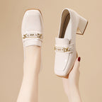 Damen Elegante und bequeme Absatzschuhe mit modischem Riemen R&B