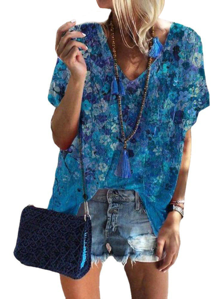 Damen Blütenmuster Sommerbluse R&B